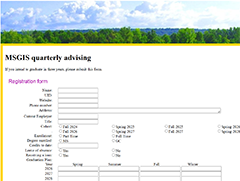 MSGIS quarterly advising photo